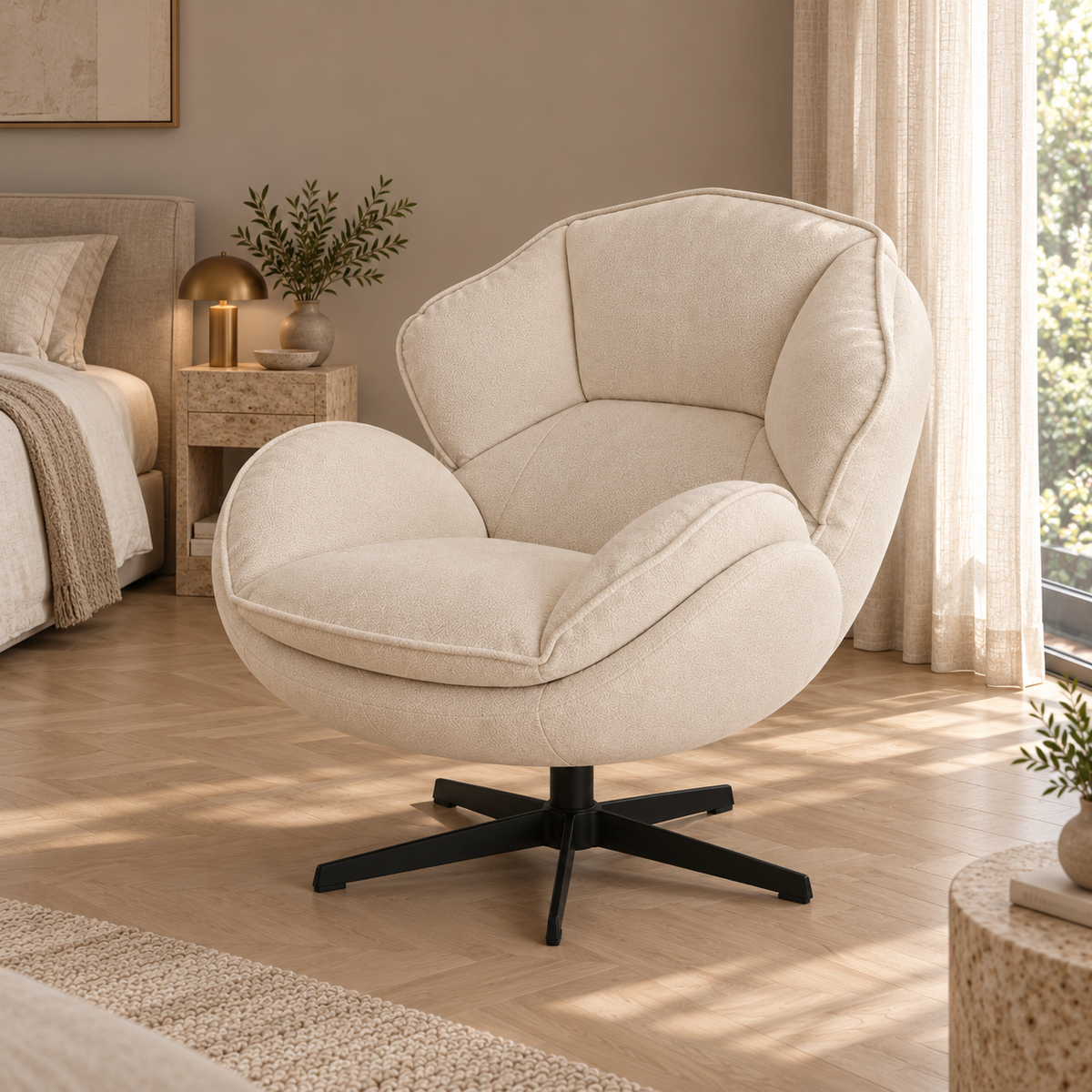 Un fauteuil qui allie confort et design contemporain