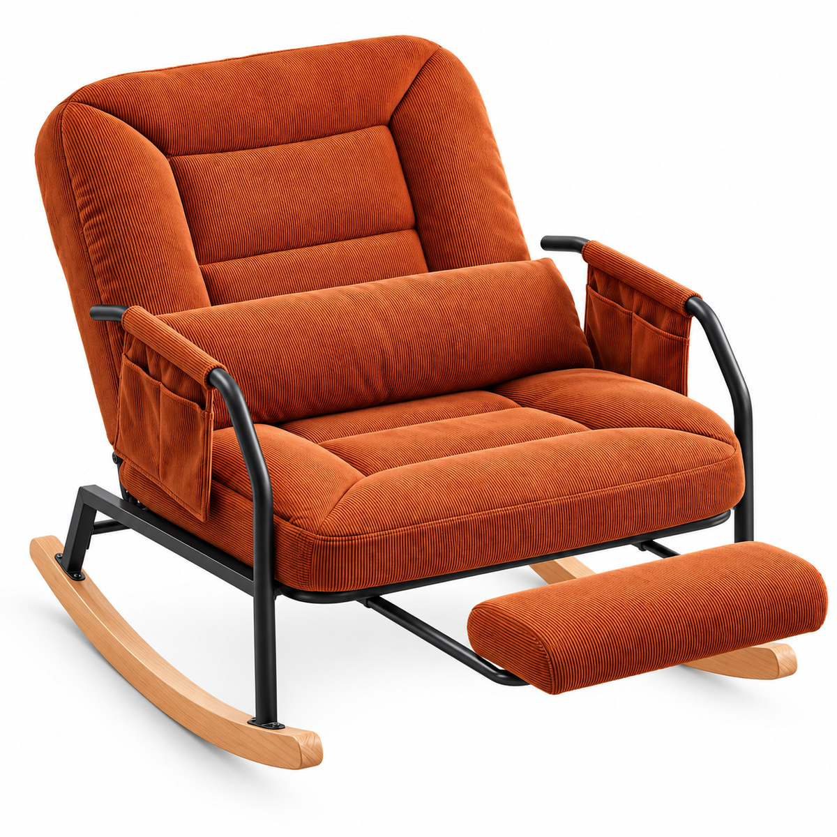 Fauteuil à Bascule Inclinable Corduroy 4 Positions – SOLANE