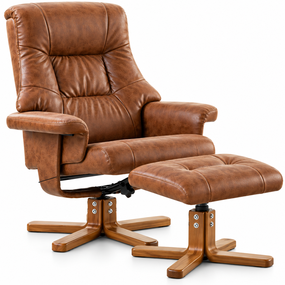 Fauteuil Relax Inclinable et Pivotant en Microfibre – VELLYS