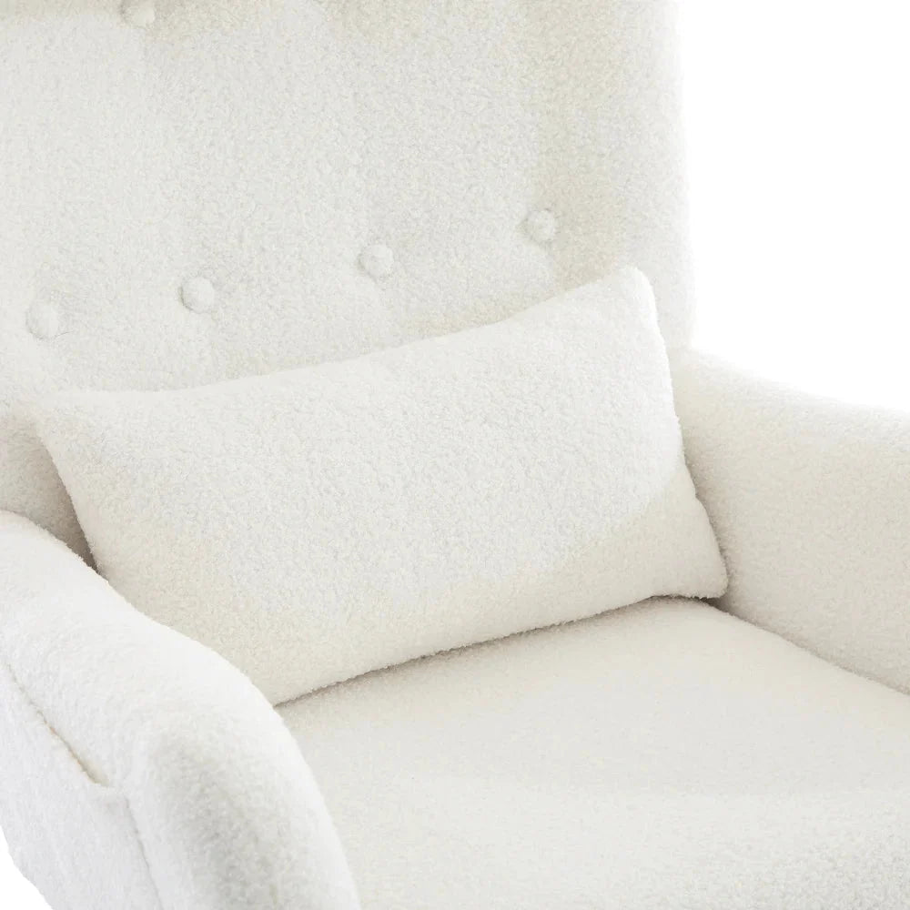 Fauteuil à bascule CÂLINE, vue de trois quarts
