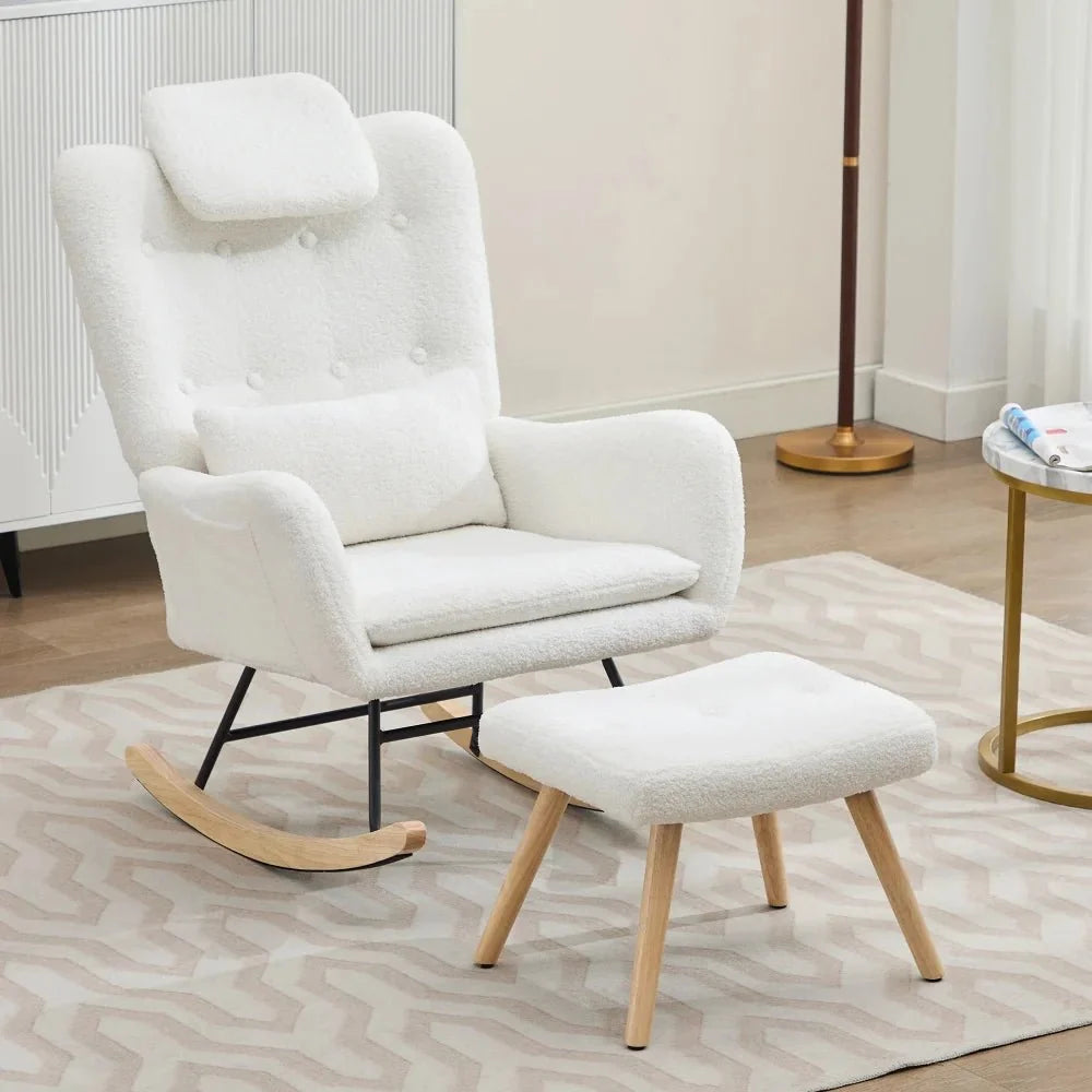 Fauteuil à bascule CÂLINE, vue de dos