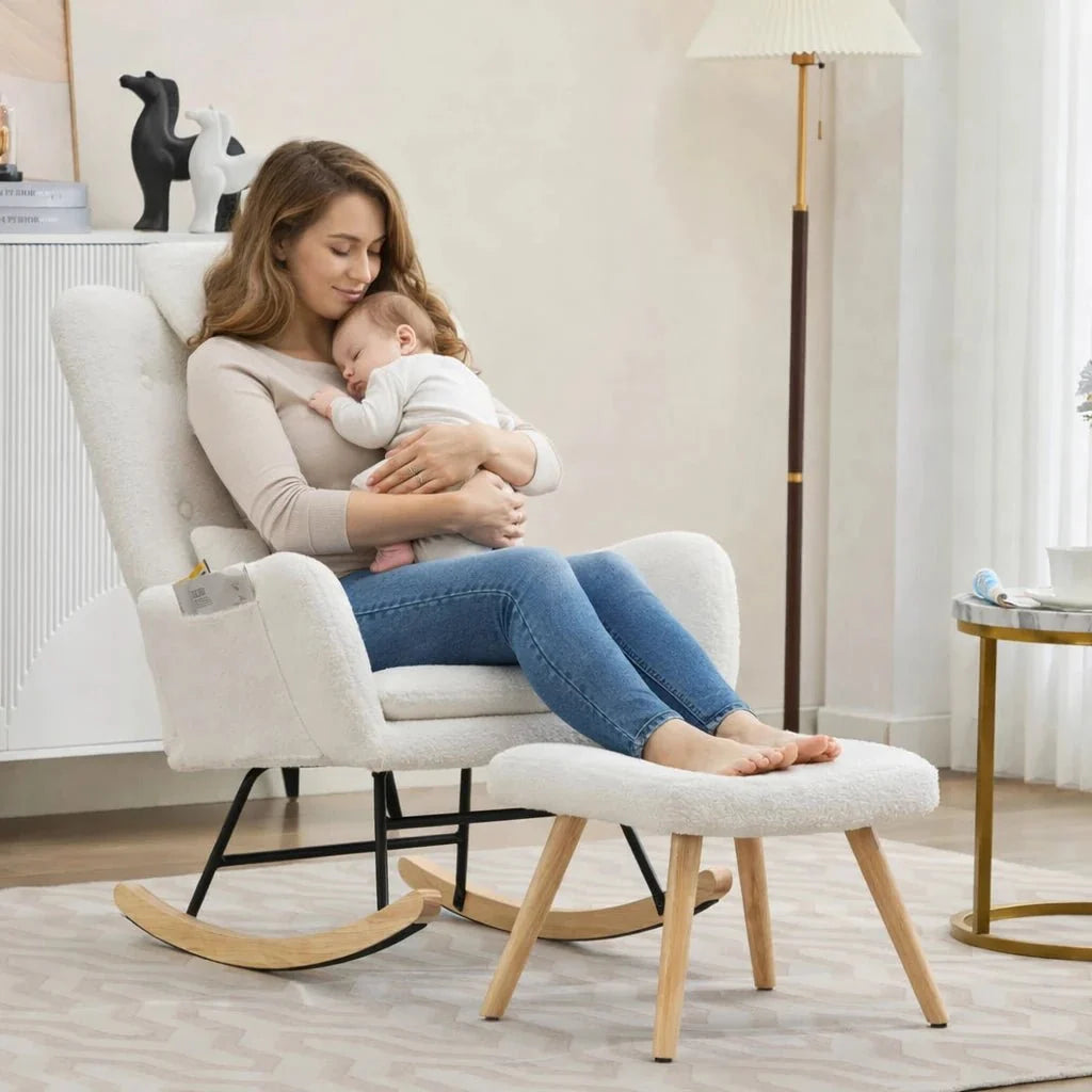 Fauteuil à bascule CÂLINE, en situation d'usage