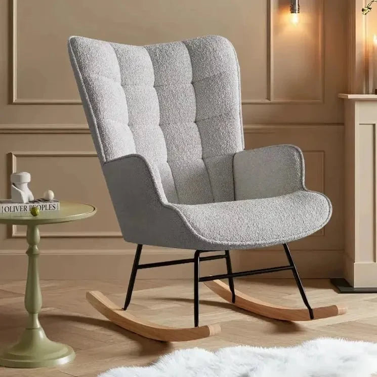 Fauteuil à bascule CASSANE, coloris gris