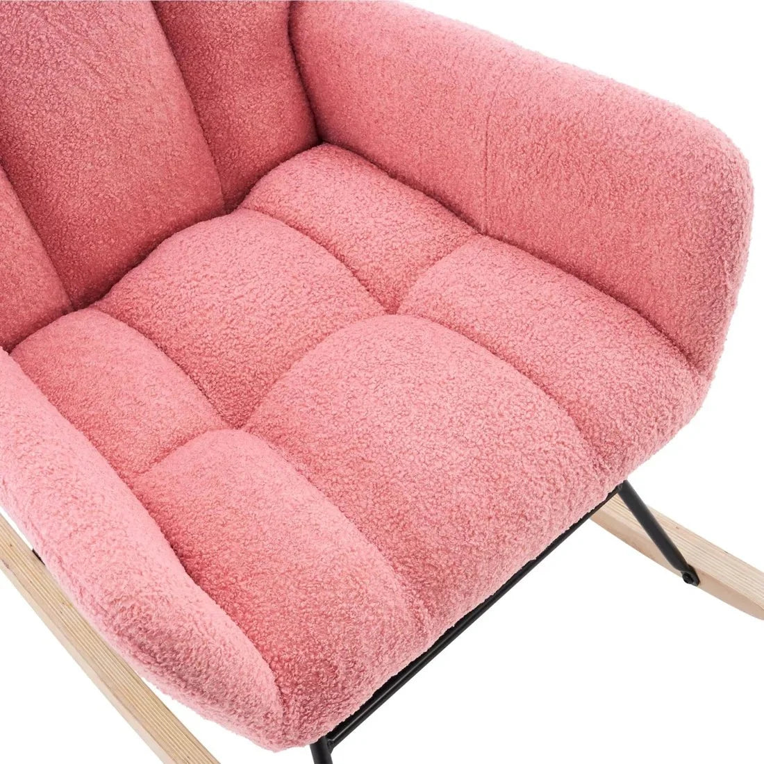 Fauteuil à bascule AUDRYS, vue de dos, coloris noir
