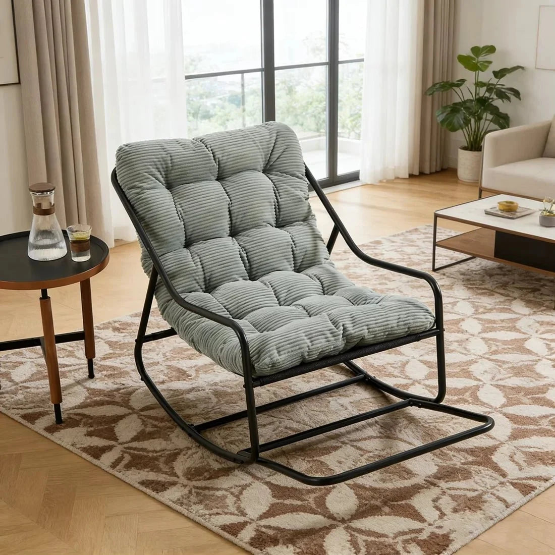 Fauteuil à bascule TIALYS, coloris gris