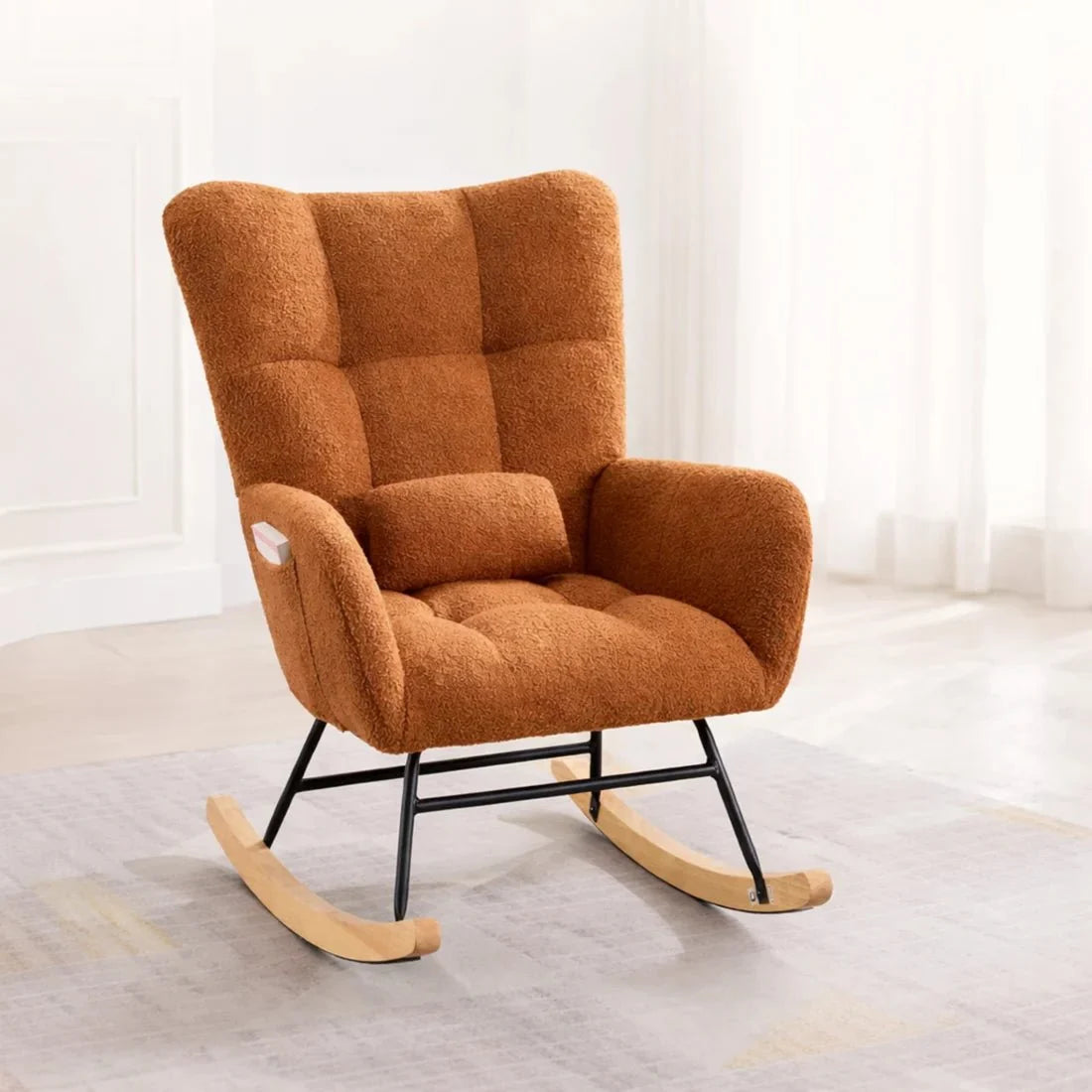 Fauteuil à bascule AVELINE, en situation dans un intérieur