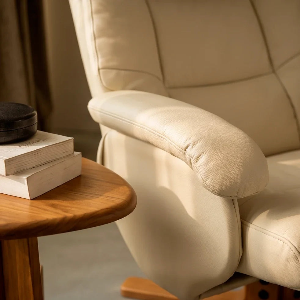 Fauteuil relax HALONE, coloris beige
