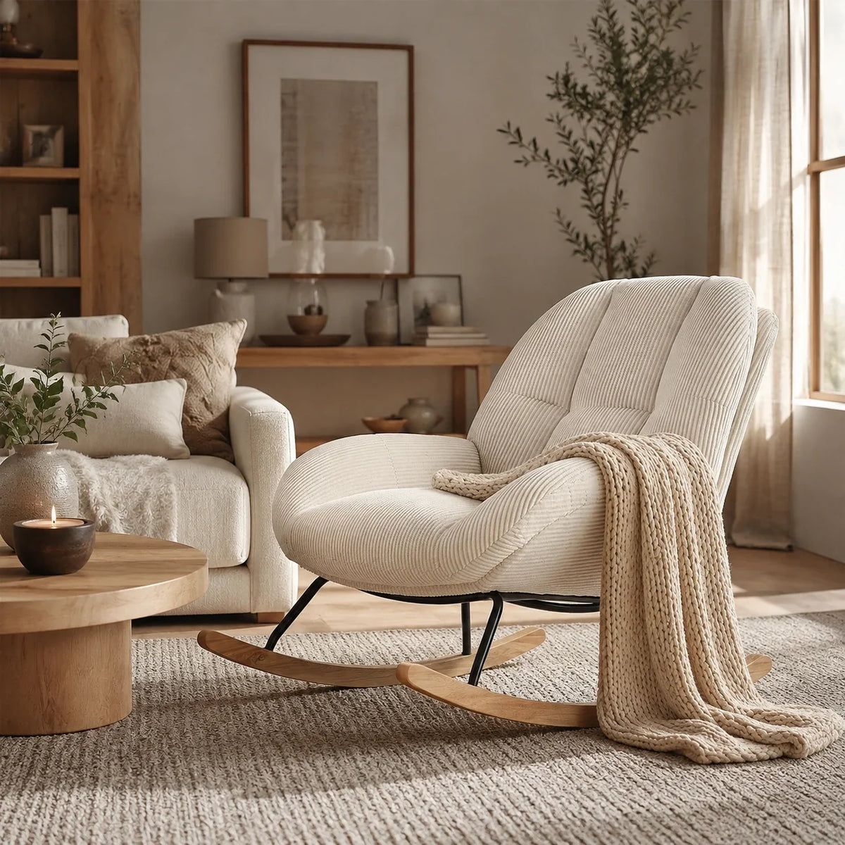 Fauteuil à bascule CIELYA, en situation dans un intérieur