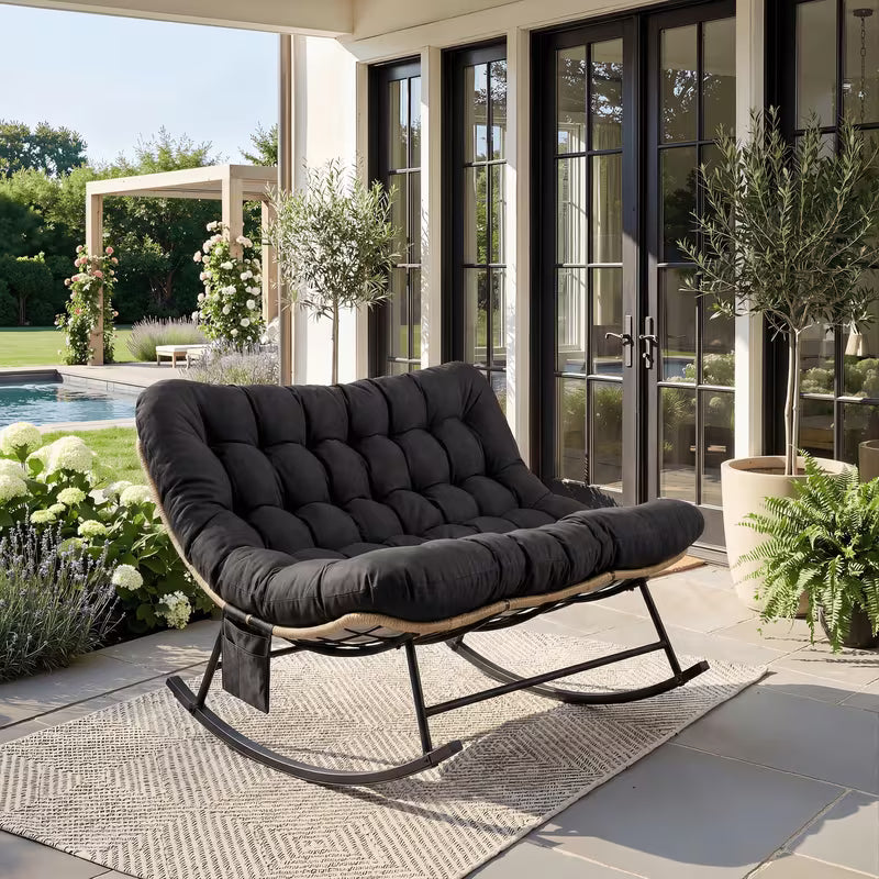 Fauteuil à bascule DUALYS, coloris noir