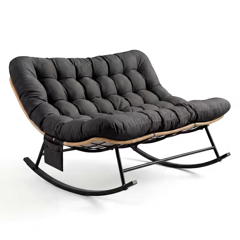 Fauteuil à bascule DUALYS, coloris noir (2)