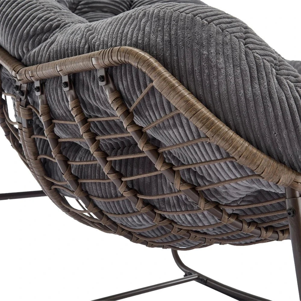 Fauteuil à bascule CALYSTE, coloris gris