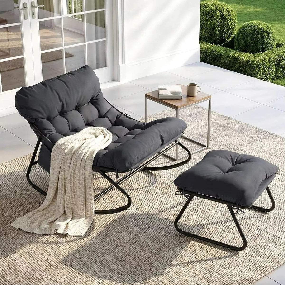 Fauteuil à bascule OCÉANE, vue de trois quarts