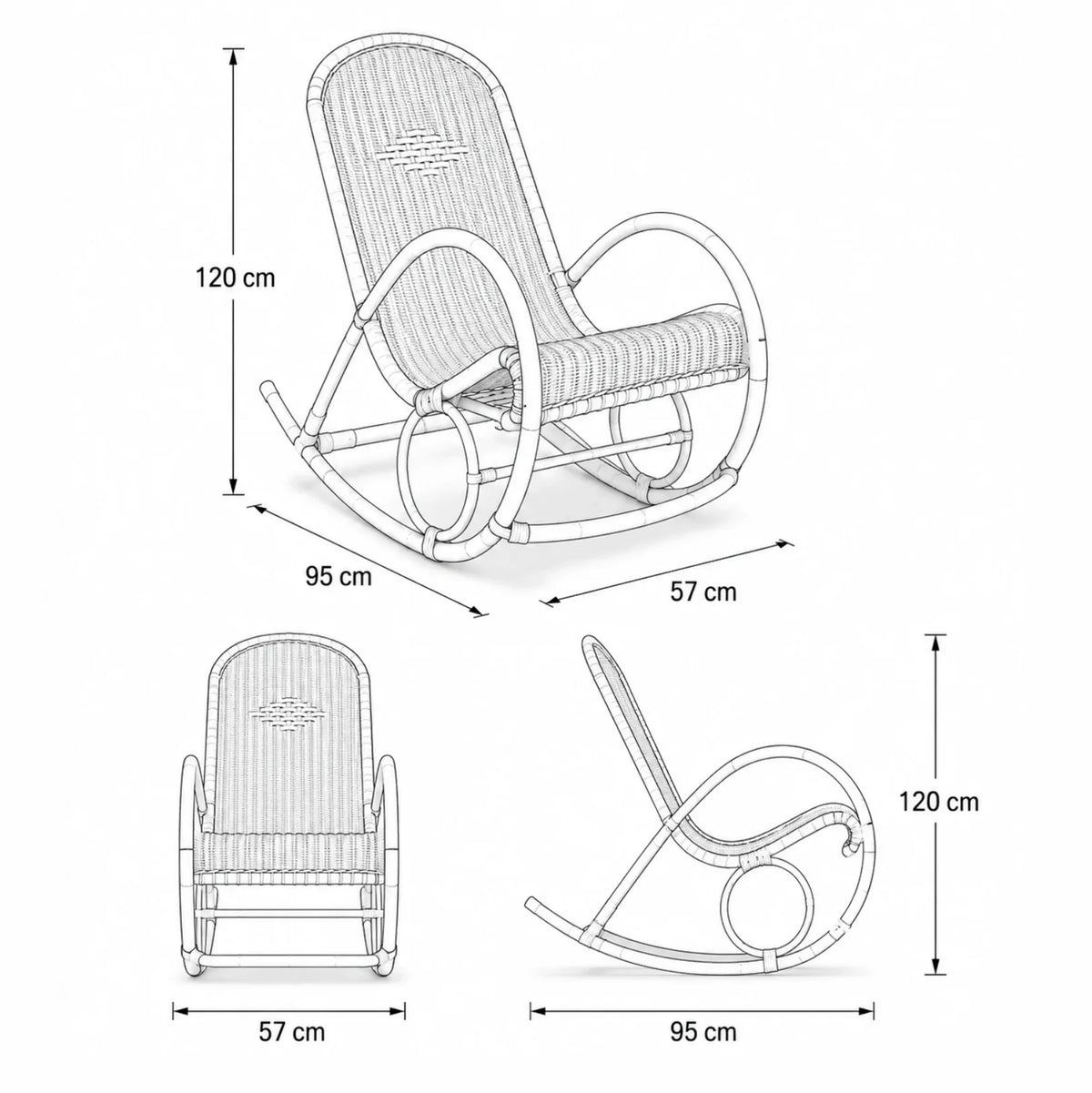 Fauteuil à bascule BRISANE, vue du produit (6)