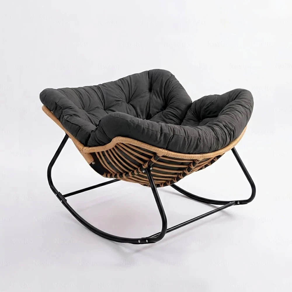 Fauteuil à bascule BRUMEL, coloris noir