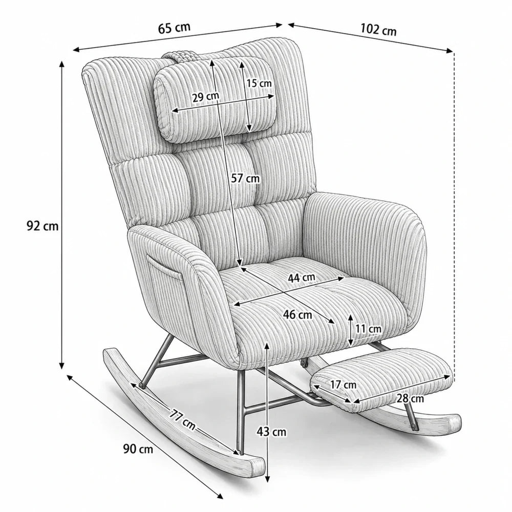 Fauteuil à bascule MIRALY, vue du produit (5)