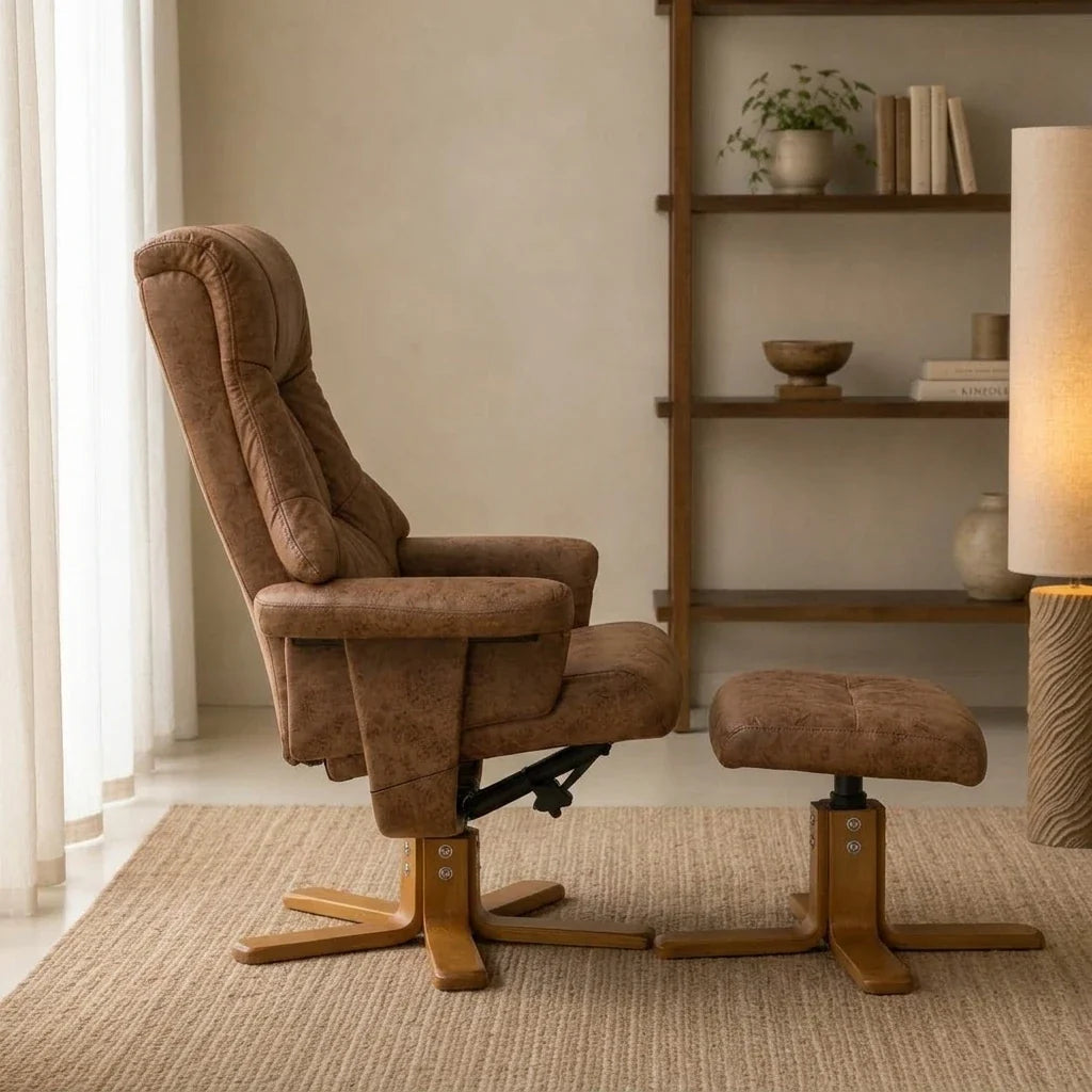 Fauteuil relax VELLYS, vue de trois quarts